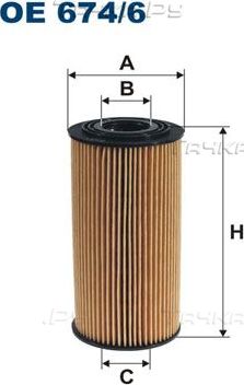 Масляный фильтр Filtron. Артикул OE 677/6A