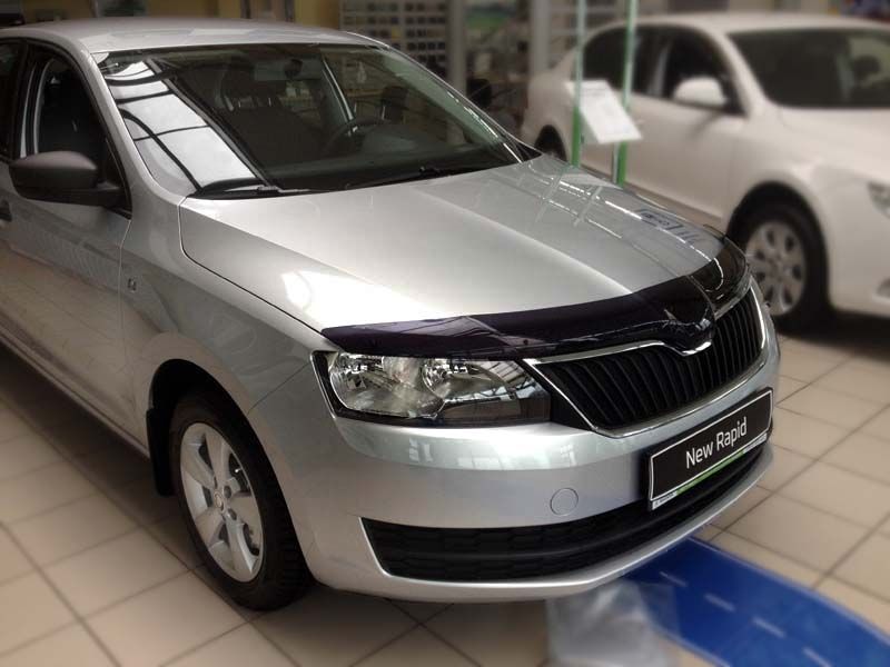 Дефлектор SIM капота Skoda Rapid II 2013-2020. Артикул SSCRAP1212