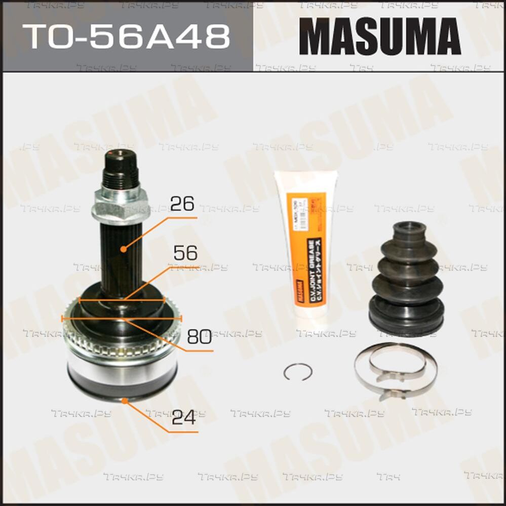 Шрус наружный (граната) Masuma. Артикул TO-56A48