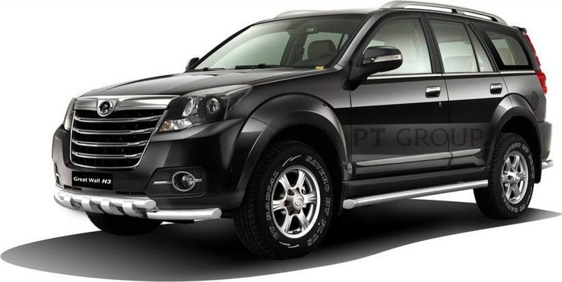 Защита PT Group переднего бампера двойная с зубьями d=63/63 мм (НПС) для Great Wall Hover H3 2017-2026. Артикул 13030105