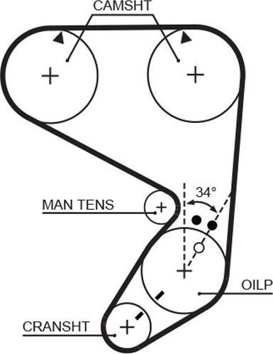 Ремень ГРМ Gates (Полихлоропрен (неопрен)). Артикул 5022