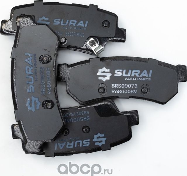 Колодки торм (Surai). Артикул SRS00072