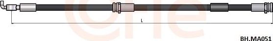 Тормозной шланг Cofle передний для Mazda MPV II (LW) 1999-2004. Артикул 92.BH.MA051