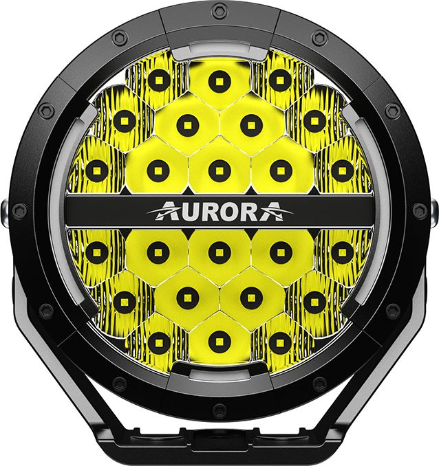 Светодиодная фара комбинированного света Aurora 178 мм 120W с ДХО (комплект 2 шт). Артикул ALO-P-R-7-C34D1-AW