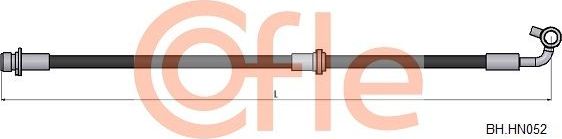 Тормозной шланг Cofle передний левый для Honda CR-V III 2006-2012. Артикул 92.BH.HN052