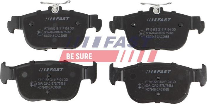 Тормозные колодки Fast. Артикул FT10182