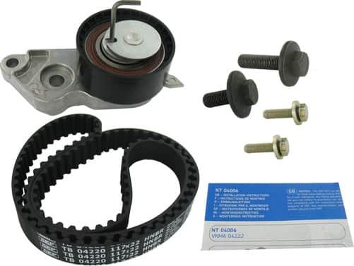 Ремень ГРМ с роликами (комплект) SKF. Артикул VKMA 04222