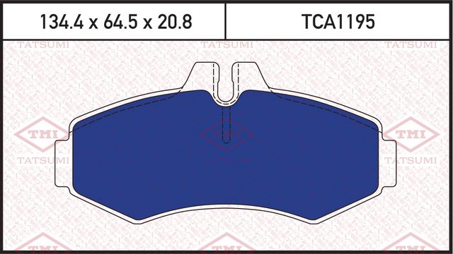 Колодки тормозные MB VITO 98- перед. (Tatsumi). Артикул TCA1195
