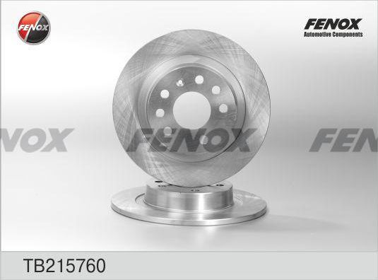 Тормозной диск Fenox. Артикул TB215760