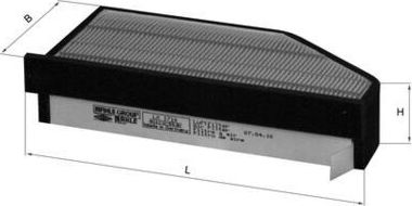 Воздушный фильтр Mahle. Артикул LX 1710