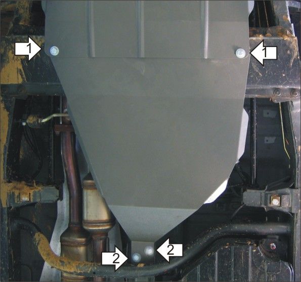 Защита Мотодор для картера, КПП ТагАЗ Tager 2008-2026. Артикул 05301