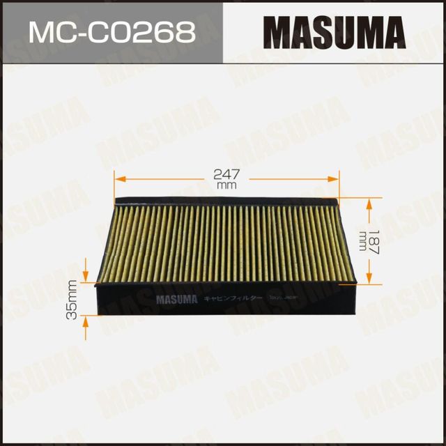 Салонный фильтр AC0346C MASUMA (1/40). Артикул MCC0268