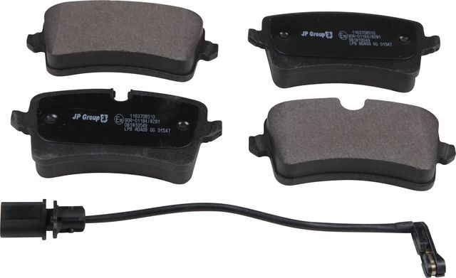 Тормозные колодки JP Group. Артикул 1163708510