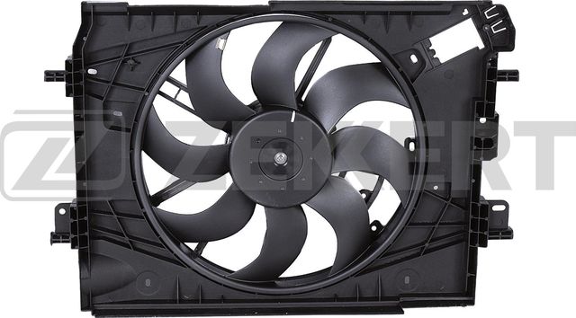 Вентилятор радиатора двигателя Zekkert для Renault Logan II 2013-2026. Артикул MK-7092