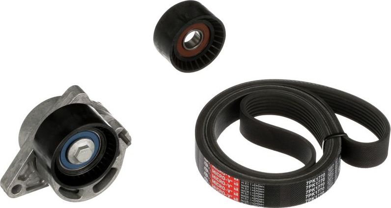 Приводной ремень поликлиновой с роликами (комплект) Gates Micro-V®. Артикул K017PK1770