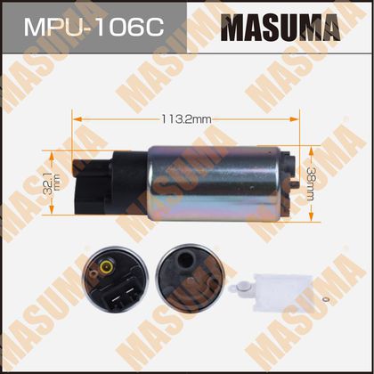 Бензонасос (топливный насос) Masuma для Mazda 6 I (GG) 2005-2007. Артикул MPU-106C