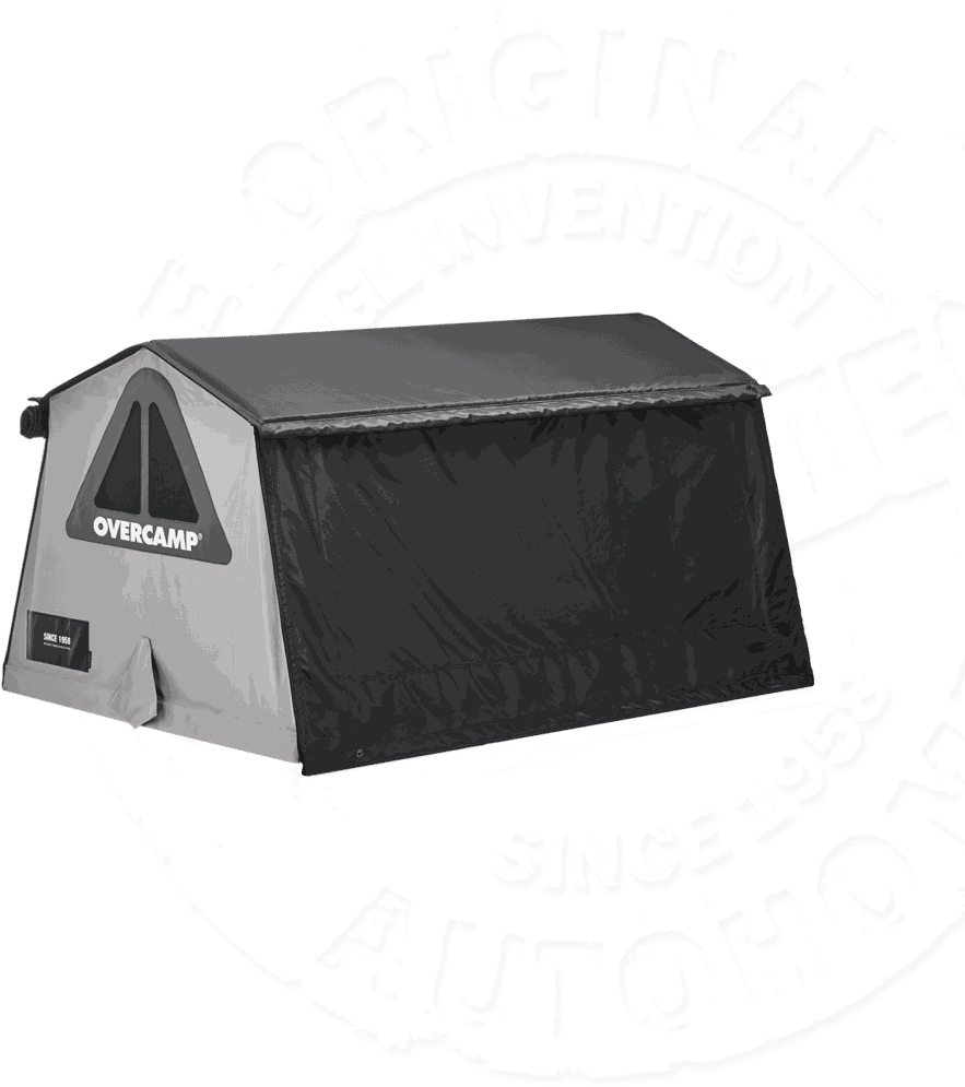 Палатка на крышу автомобиля Autohome OVERCAMP SMALL, тент карбон, лестница 215 мм. Артикул OGY/01