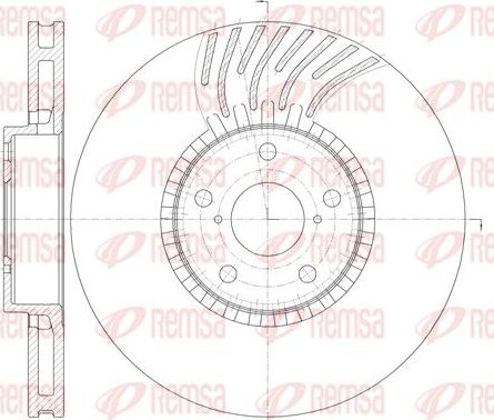 Тормозной диск Remsa передний правый для Lexus GS III 2005-2011. Артикул 61179.11