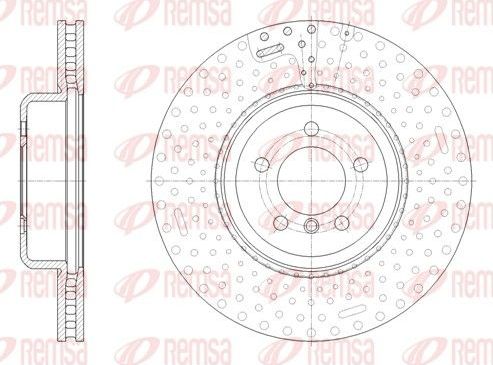 Тормозной диск Remsa. Артикул 61651.10