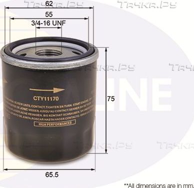 Масляный фильтр Comline для Toyota Raum I 1997-2003. Артикул CTY11170