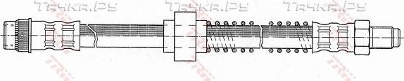 Тормозной шланг TRW передний/задний правый/левый для Nissan Kubistar X76 2003-2026. Артикул PHB400