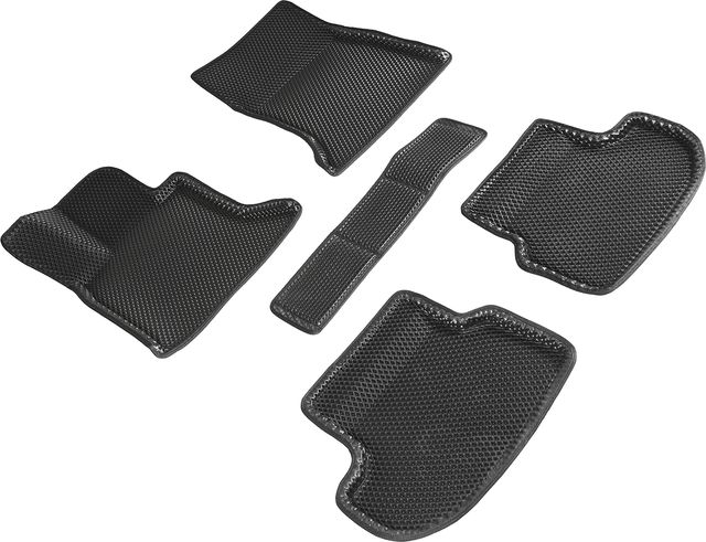Коврики Seintex 3D EVA ромб для салона BMW 5 F10 2013-2016 ЧЕРНЫЕ. Артикул 95273