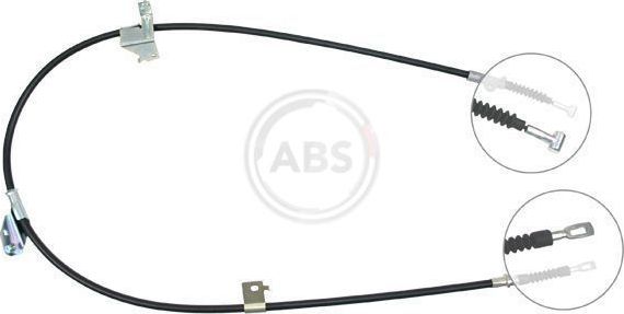 Трос ручника (тросик ручного тормоза) ABS. Артикул K15248