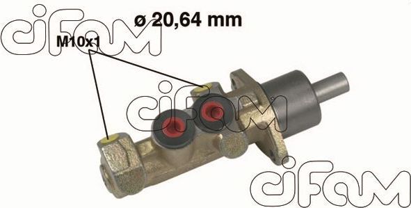 Тормозной цилиндр главный Cifam (Чугун). Артикул 202-242