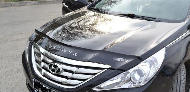 Дефлектор Vip-Tuning для капота длинный Hyundai i45 2010-2014. Артикул HYD63