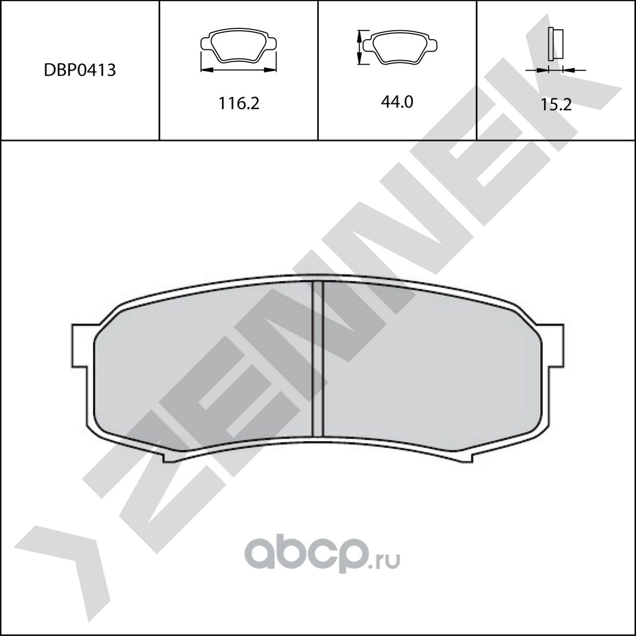 Колодки тормозные задние LAND CRUISER 80/90 90-02 (Zennek). Артикул DBP0413
