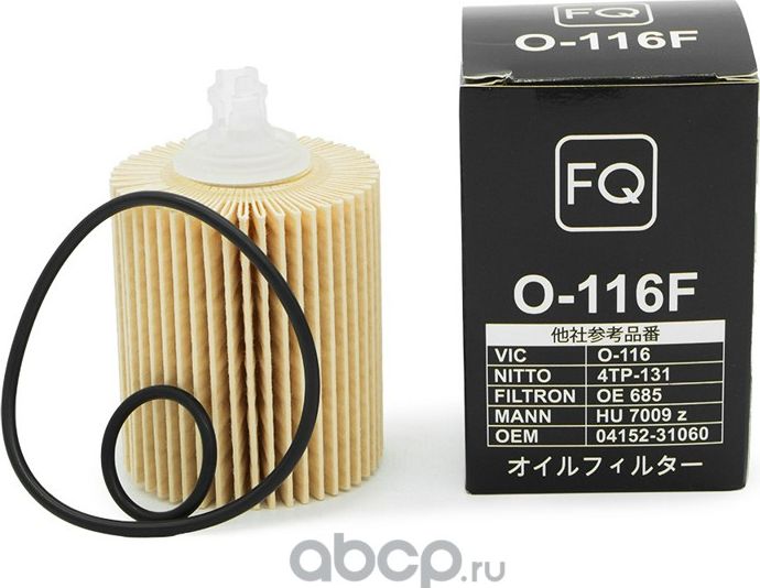 Фильтр масляный FQ O-116F/115F 415231060, HU7009z, шт FQ. Артикул O116F