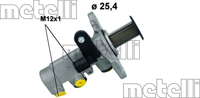 Тормозной цилиндр главный Metelli. Артикул 05-1251