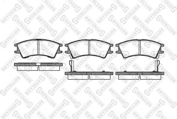 Тормозные колодки Stellox. Артикул 686 002B-SX