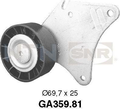 Направляющий (ведущий) ролик приводного поликлинового ремня NTN / SNR. Артикул GA359.81