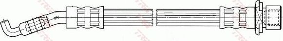 Тормозной шланг TRW. Артикул PHD690