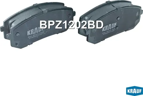Колодки тормозные дисковые (Krauf). Артикул BPZ1202BD