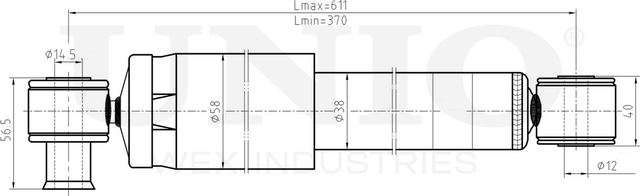 Амортизатор подвески (Unio). Артикул SAB-10529