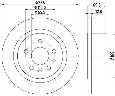 Тормозной диск Mintex. Артикул MDC867