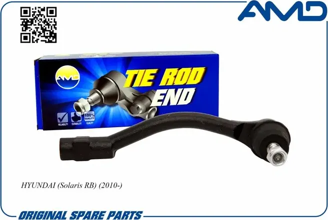 Наконечник рулевой правый HYUNDAI Solaris RB 2010 (AMD). Артикул AMDTE198