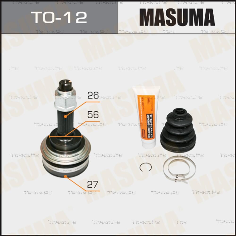 Шрус наружный (граната) Masuma передний для Toyota Celica V (T180) 1989-1994. Артикул TO-12