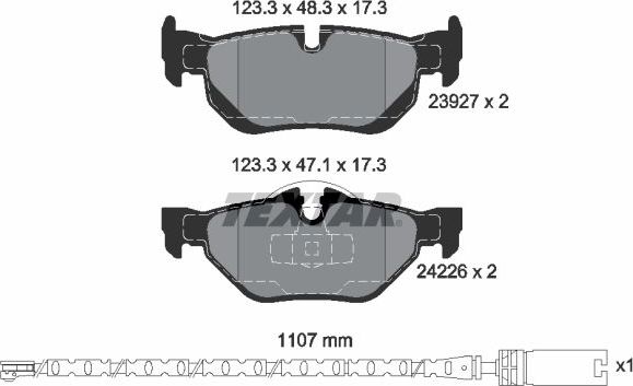 Тормозные колодки Textar Q+. Артикул 2392707