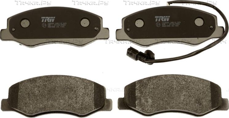 Тормозные колодки TRW COTEC задние для Opel Movano III 2010-2026. Артикул GDB1885