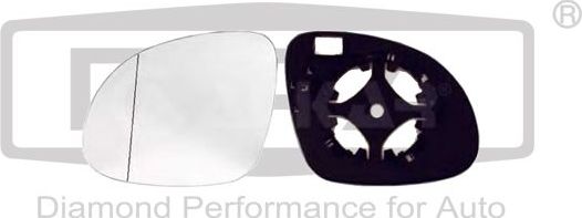 Зеркальное стекло бокового зеркала DPA левое для Skoda Yeti I 2009-2017. Артикул 88571250102