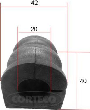 Втулка стабилизатора Corteco. Артикул 49371657