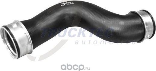 Патрубок интеркулера Trucktec Automotive (Резина с тканевым включением). Артикул 07.14.041