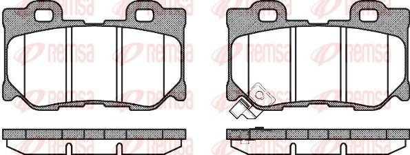 Тормозные колодки Remsa. Артикул 1365.01