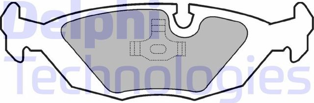 Тормозные колодки Delphi (Low-Metallic). Артикул LP442