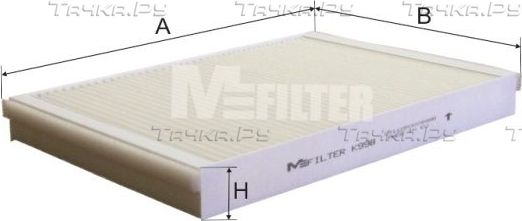 Салонный фильтр MFilter для IVECO Daily IV 2006-2011. Артикул K 998