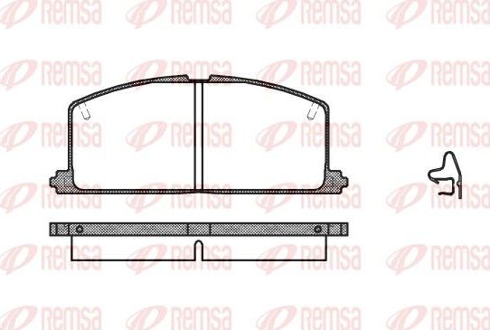 Тормозные колодки Remsa. Артикул 0167.04