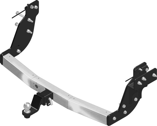 Фаркоп PT Group c накладкой из нержавейки для Great Wall Poer 2021-2026. Американский квадрат. Артикул GWP-21-991124.00